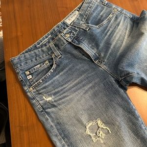 AG distressed boyfriends jeans